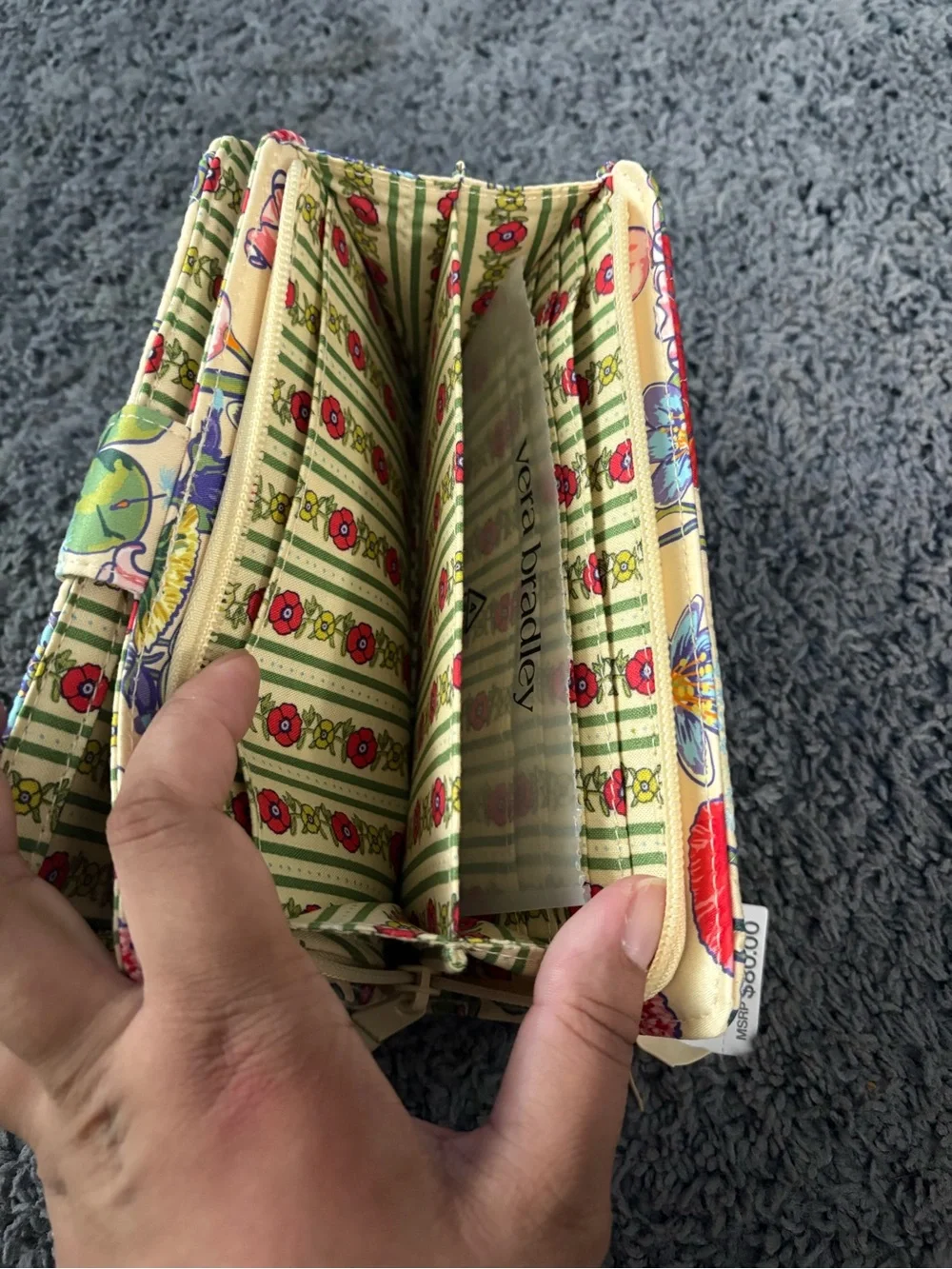 NWT Vera Bradley Turnlock Wallet - All the Pretty Wildflowers